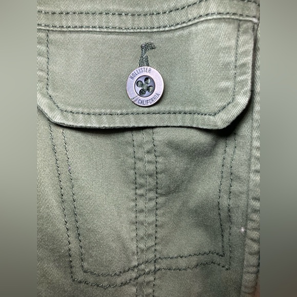 Hollister Khaki Green Stretch Jacket - Picture 2 of 15